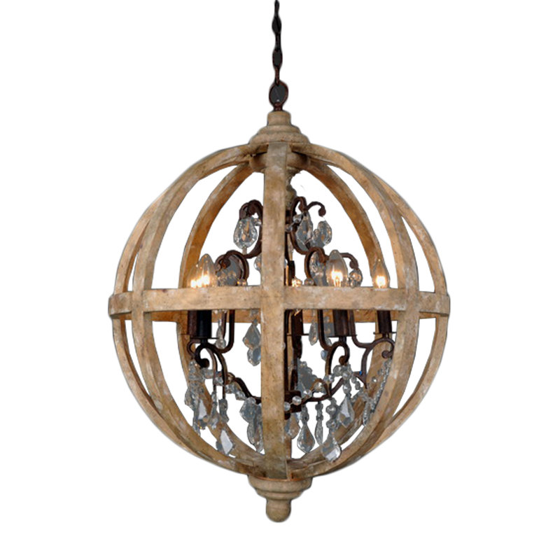 Hankinson 5 Light Candle Style Globe Chandelier & Reviews Hankinson 5 Light Candle Style Globe Chandelier & Reviews